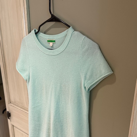 J. Crew light blue Cashmere Knit tee size small - Picture 6 of 9